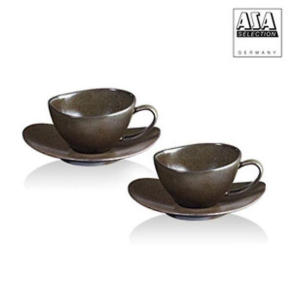  아사셀렉션 아프리카풍 쿠바스톤 홍차잔 2인세트