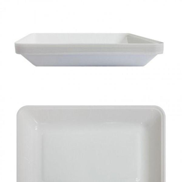  대3호 네모 사각접시 다회용 10개 일회용품 일회용기