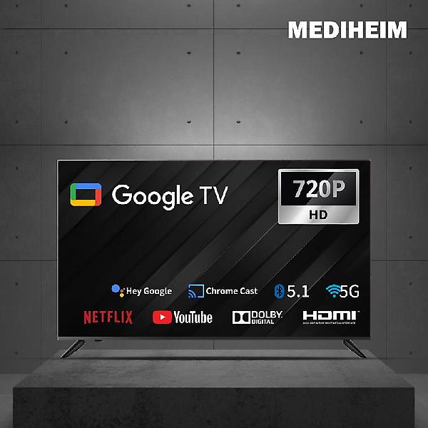   메디하임 구글 32인치 FHD TV 정품패널 1등급 티비 LE-321HSGA 블랙 스마트TV