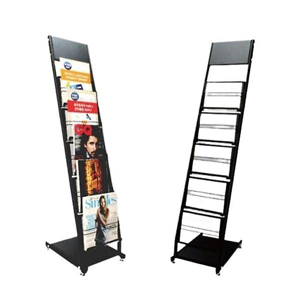  스틸 매거진랙 팜플랫거치대 전단지 잡지 꽂이 5단