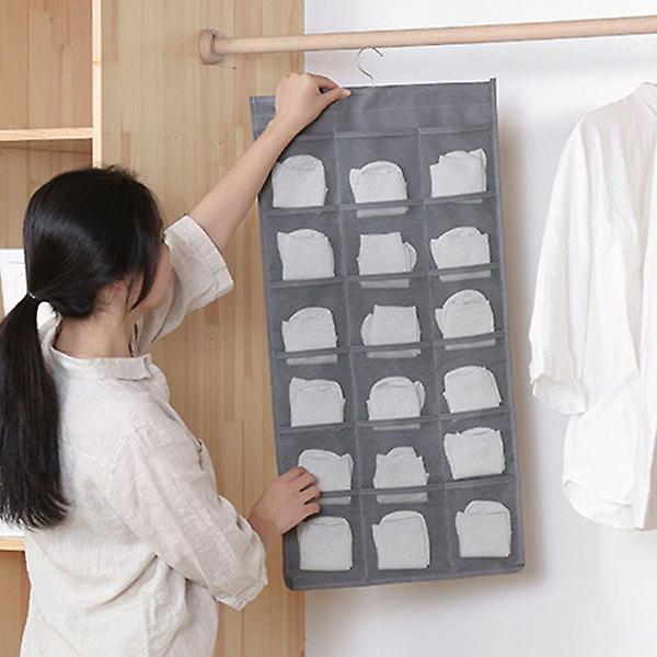  벽걸이 데일리 패브릭 옷장수납포켓 브래지어속옷보관