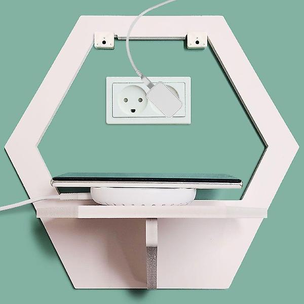  콘센트 활용 조립 선반 육각형