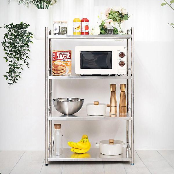  스텐선반 시리즈 올랙 4단 25파이 스텐레스선반 철재