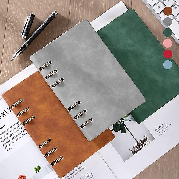  다이어리 6공 만년 바인더 데일리 일기장 가죽 다꾸