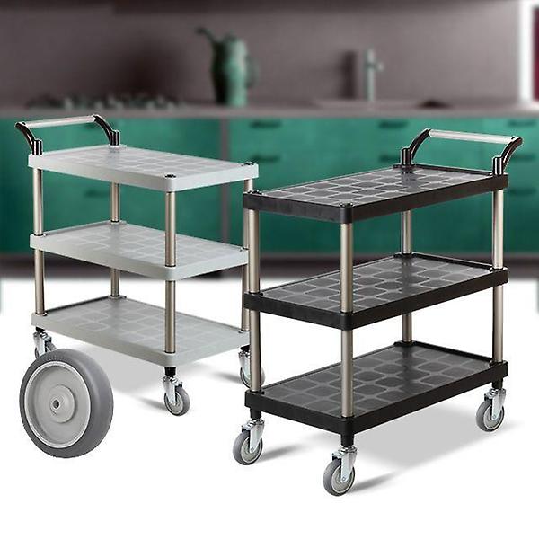  트롤리 이동선반 회색바퀴 웨건 플라스틱 3단 틈새 PP