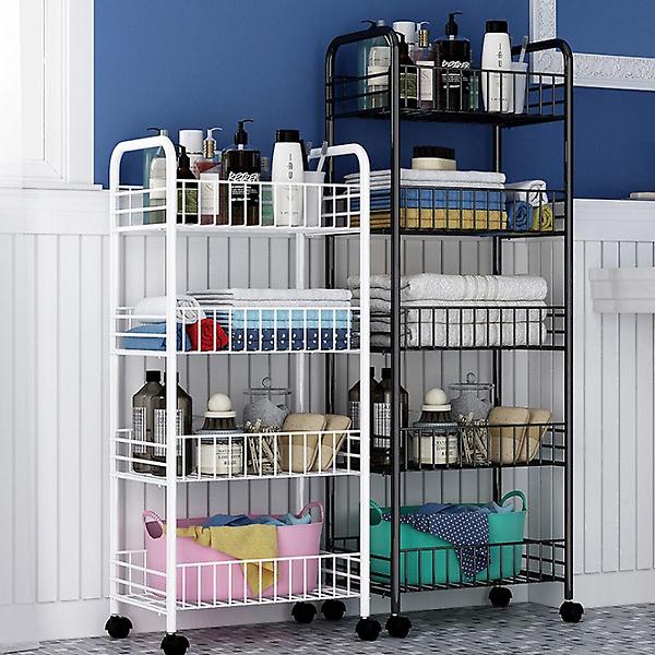  이동식 트롤리 바퀴달린 조립식 진열 보관함 3단 5단