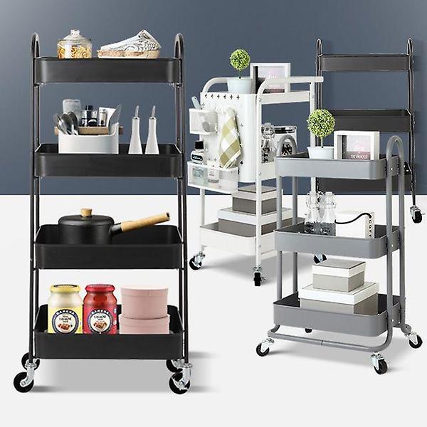  이동식트롤리 국민바퀴 이동선반 트레이 틈새수납카트