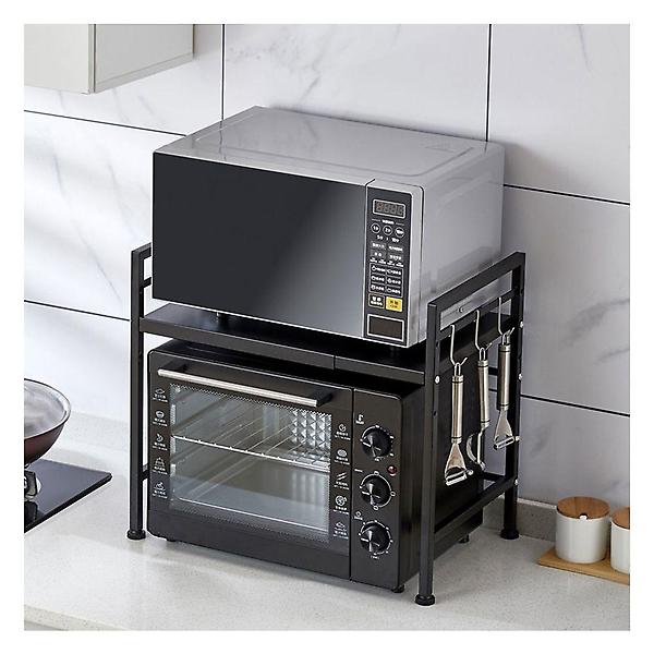  좁은공간 활용도 스틸 길이조절 전자렌지 수납장