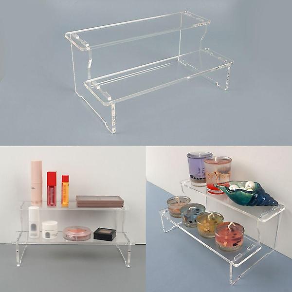  조립식 계단형 2단 아크릴 진열대 소품 디피용진열