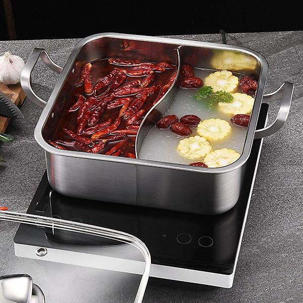  킹스텐 샤브샤브 반반냄비 스텐 훠궈 캠핑 전골냄비