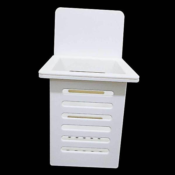  부착식 물빠짐 사각 수납케이스 주방수저통 무타공