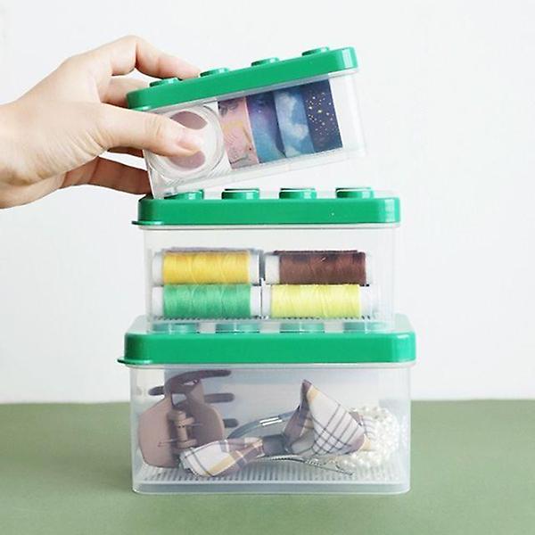  공간활용 깔끔수납 소품정리함 블럭 스토리지 박스 3P