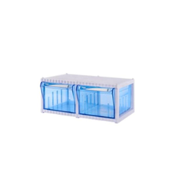  꼼꼼한수납 2칸서랍보관함 깔끔한정돈 다용도정리함