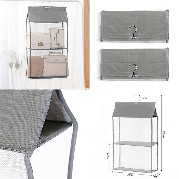  정돈 걸이식 2칸 가방정리대 2p 행거가방정리