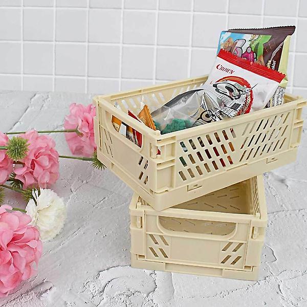  펜트리 수납함 미니 폴딩박스 수납 정리함 아이보리