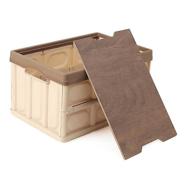  폴딩박스 폴딩박스30l 캠핑 베이지 캠핑용박스