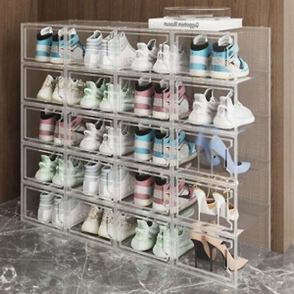  프리슈즈 투명 신발정리함(투명) 조립식 신발장
