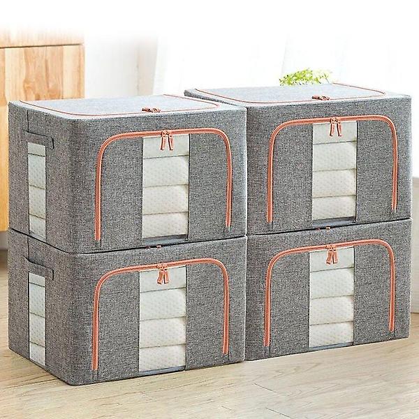  철제 와이어 프레임 옷 이불정리함 리빙박스 22L