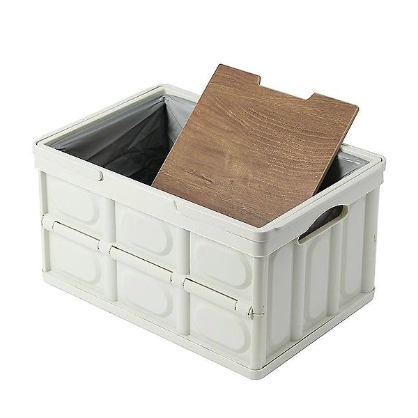  아이보리 폴딩 리빙박스 캠핑박스 트렁크 56리터