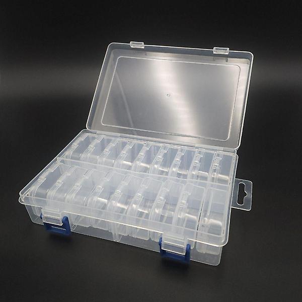  18개 개별케이스 플라스틱 투명소품케이스 비즈보관함