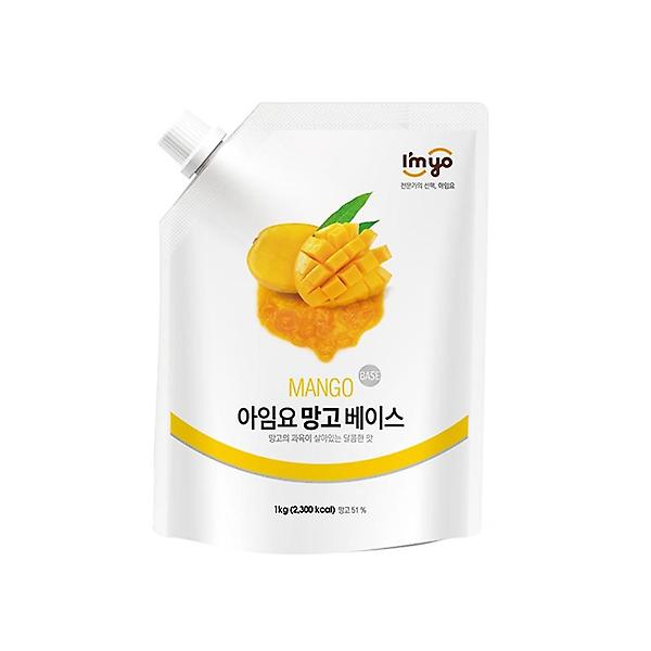  아임요 망고 베이스 잼류 1kg 과일 요거트 스무디