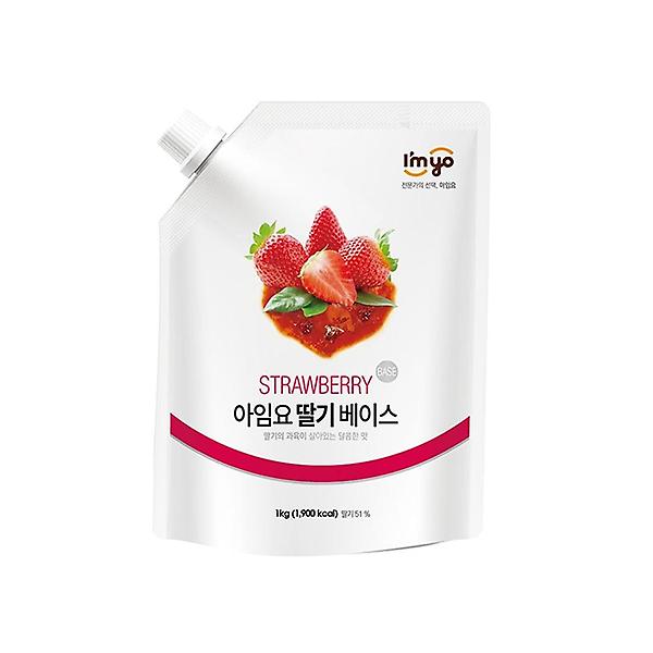  아임요 딸기 베이스 잼류 1kg 과일 요거트 스무디