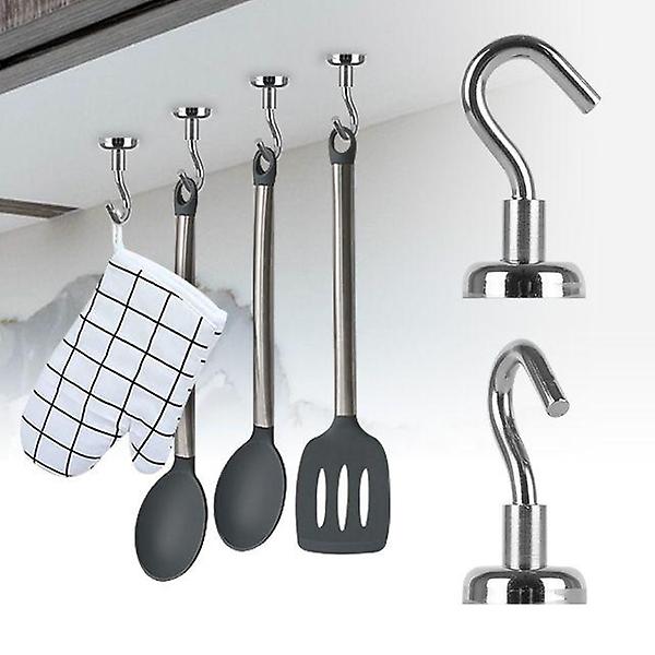  다용도 자석후크4P 고리 현관마스크걸이 현관문 열쇠