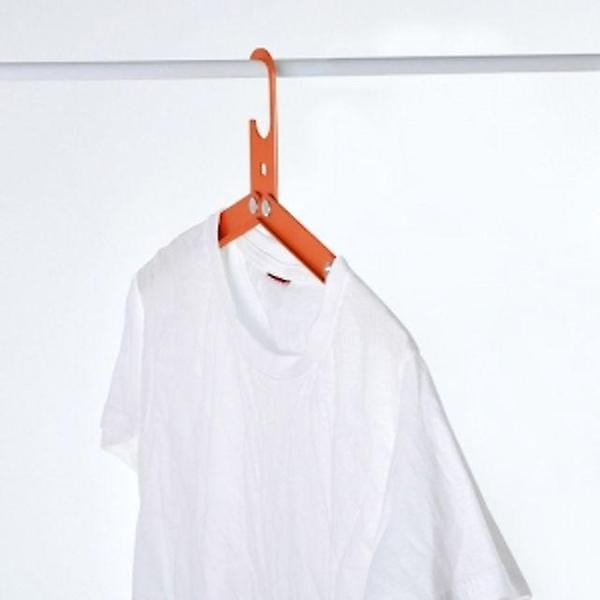  휴대용 2단 접이식 옷걸이(오렌지) 경량 폴딩옷걸이