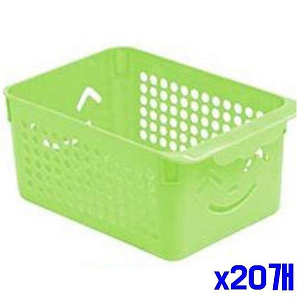  귀여운 스마일 키즈바구니 2호-색상랜덤 x20개