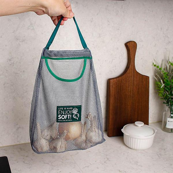  벽걸이 소품 야채 메쉬 망사 수납 장바구니 그물 가방