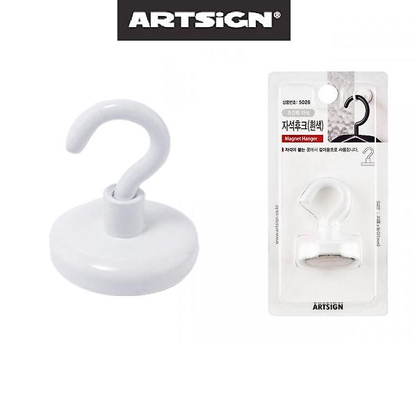  백색 초강력 네오디움 자석후크 중형32mm1개 행거