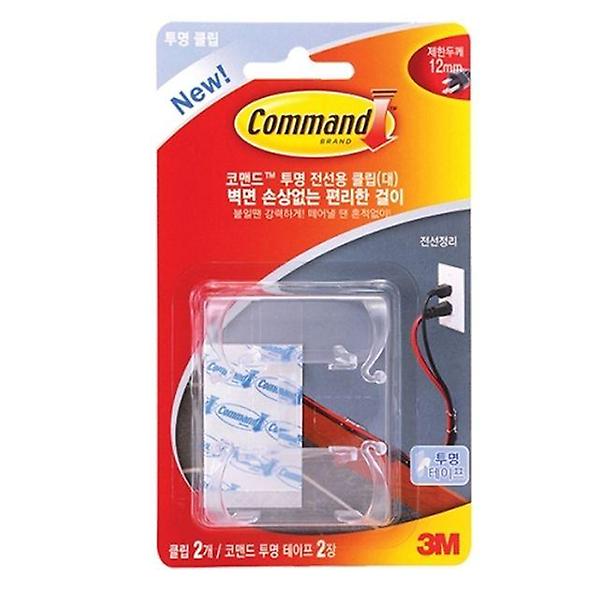  코맨드 (17303_대) 전선용 클립 1개 전선정리 선정리 케이블타이
