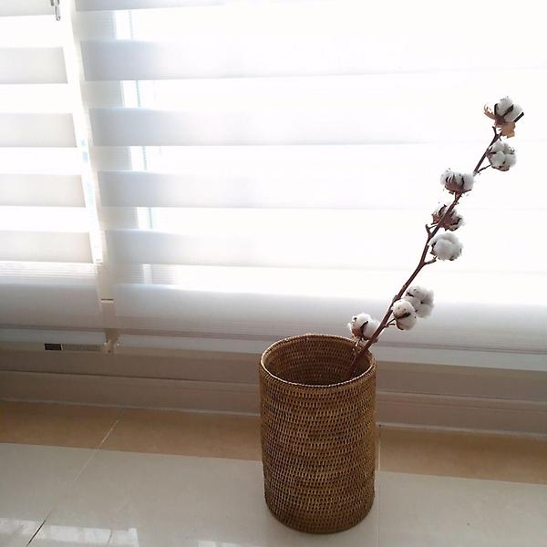  라탄 바구니 라탄 조화꽂이 大