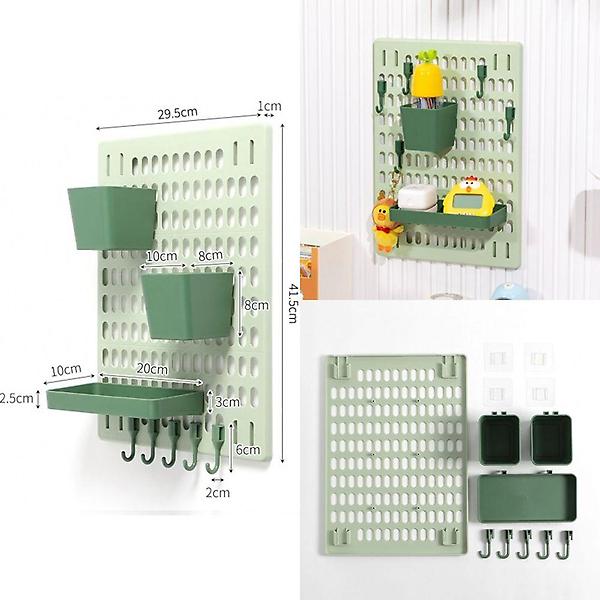  홈데코 접착식 페그보드 선반세트 타공보드 소품수납