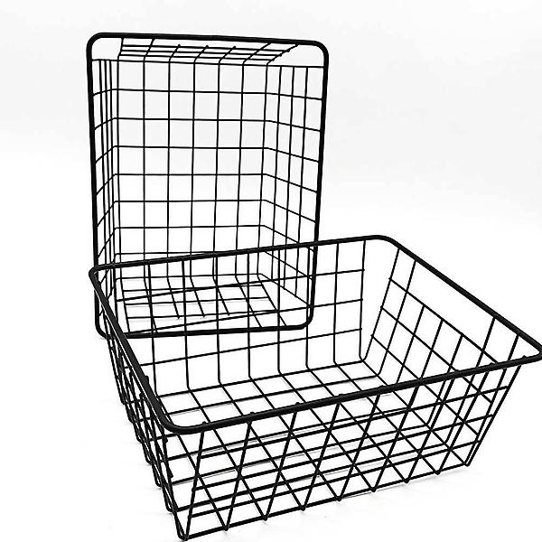  철제바구니 검정 다용도바스켓 철제바구니 수납바구니