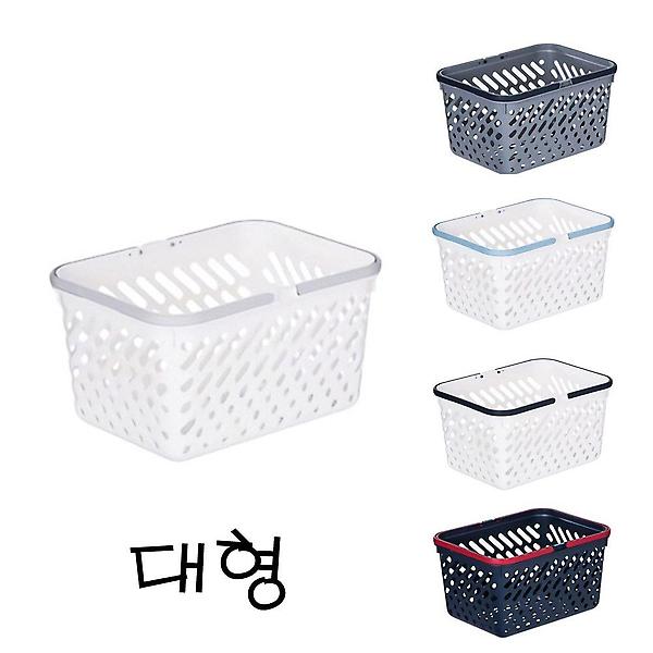  모던 대형 멀티 바스켓 손잡이 다용도 바구니 (랜덤)