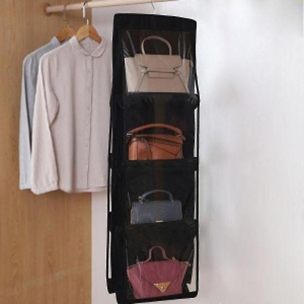  옷걸이형 8칸 가방정리대 핸드백 수납장