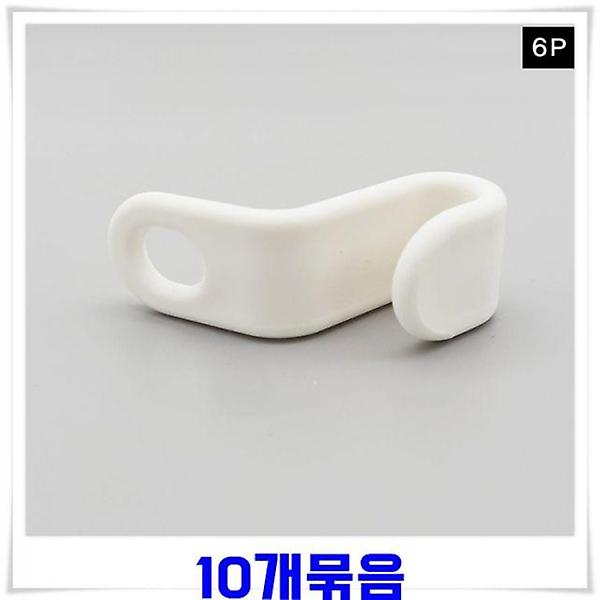  플라스틱 다용도 옷걸이연결 후크걸이 6p X10개