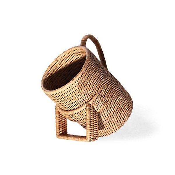  미얀마 천연 라탄 와인 바스켓 III BK217