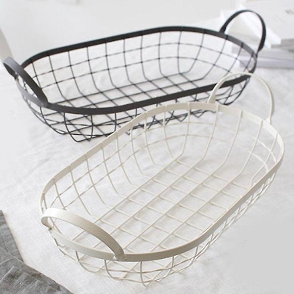  타원 철제 바스켓 철망바구니 홈데코 홈인테리어 소품