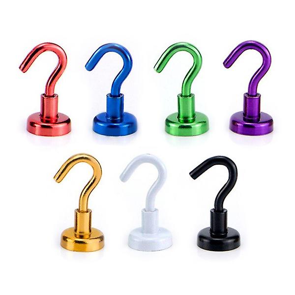  자석 후크 훅 고리 벽걸이 냉장고 후크 걸이 7색 소