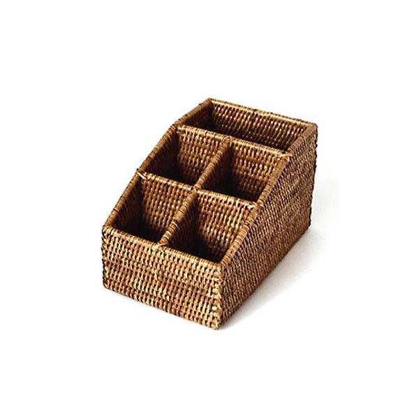  인테리어 수납 라탄 리모콘 꽂이