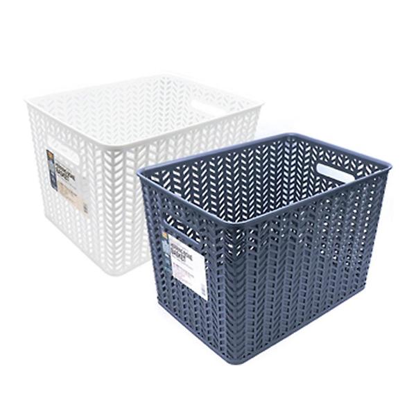  정리정돈 오픈형 손잡이 6호 수납바스켓 24L 소품정리