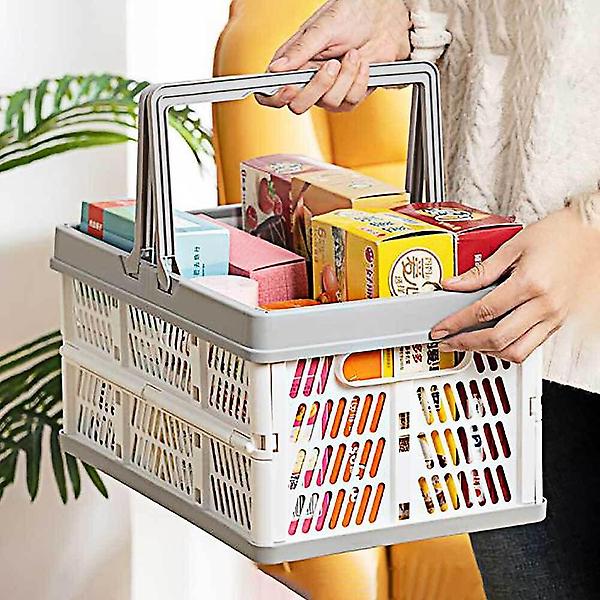  화이트 휴대용 바구니 그레이 접이식 폴딩 다용도