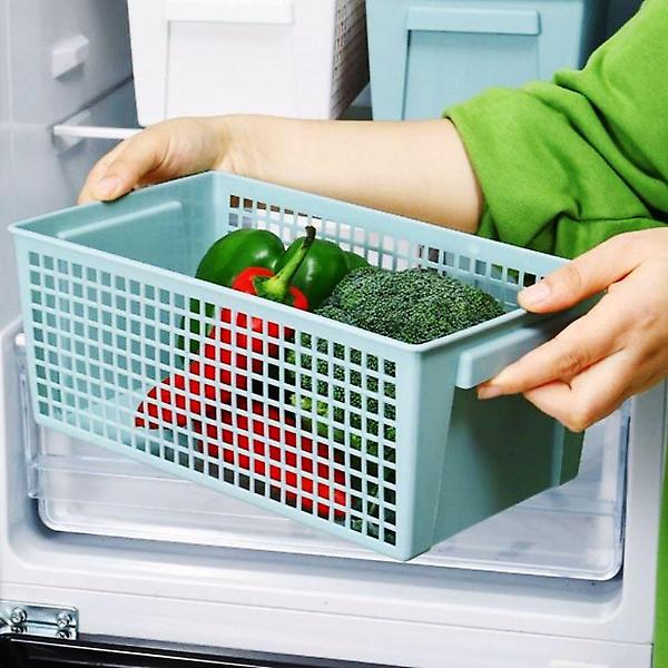  수납 대형 직사각형 그린 바구니