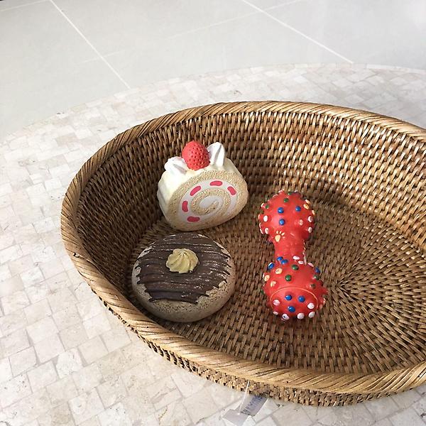  라탄 바구니 라탄 오발 하이로 바스켓 小