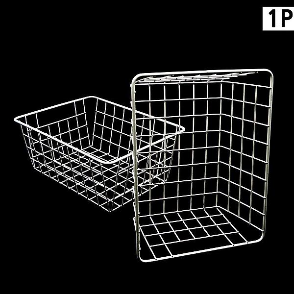  철제 바구니 정리 수납용 바스켓 북유럽 감성-흰색