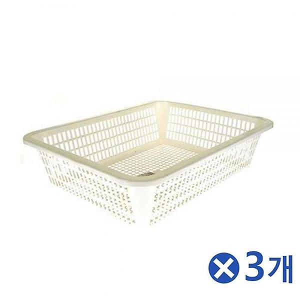  넓은 기본 소쿠리 4호 마트바구니 욕실정리 옷정리