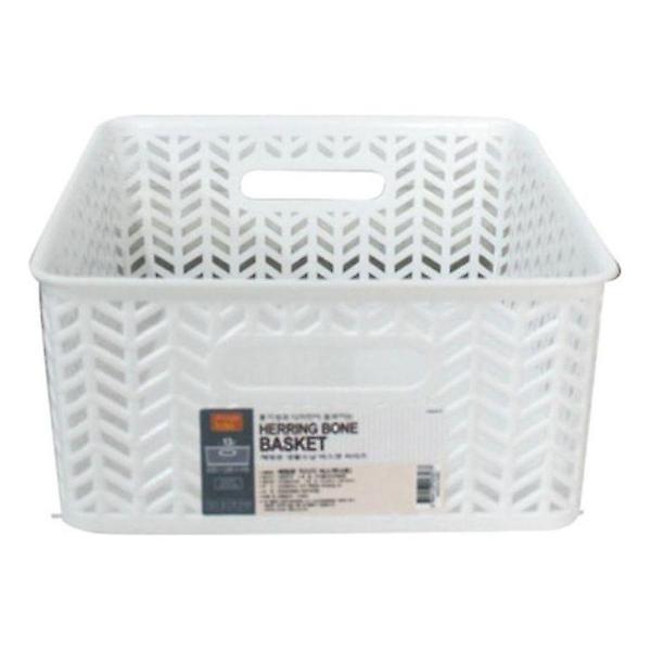  헤링본 직사각 바스켓4호(색상랜덤)