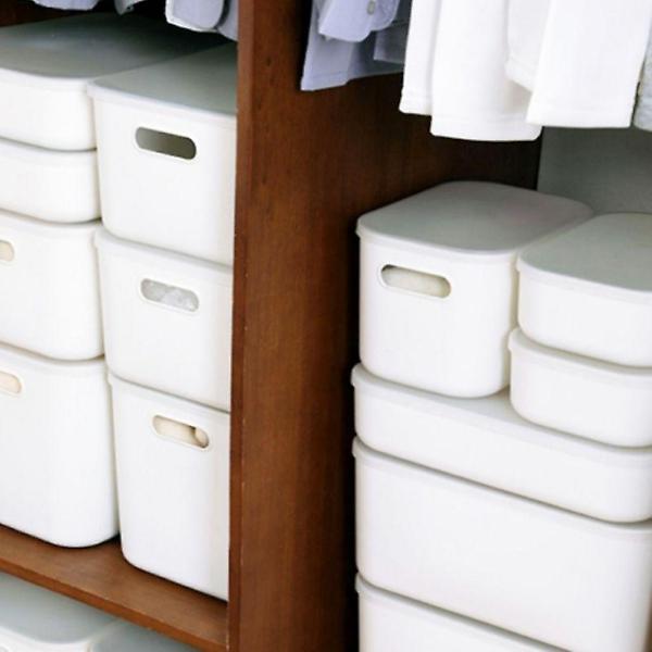  옷장 수납 바구니 소형 화이트